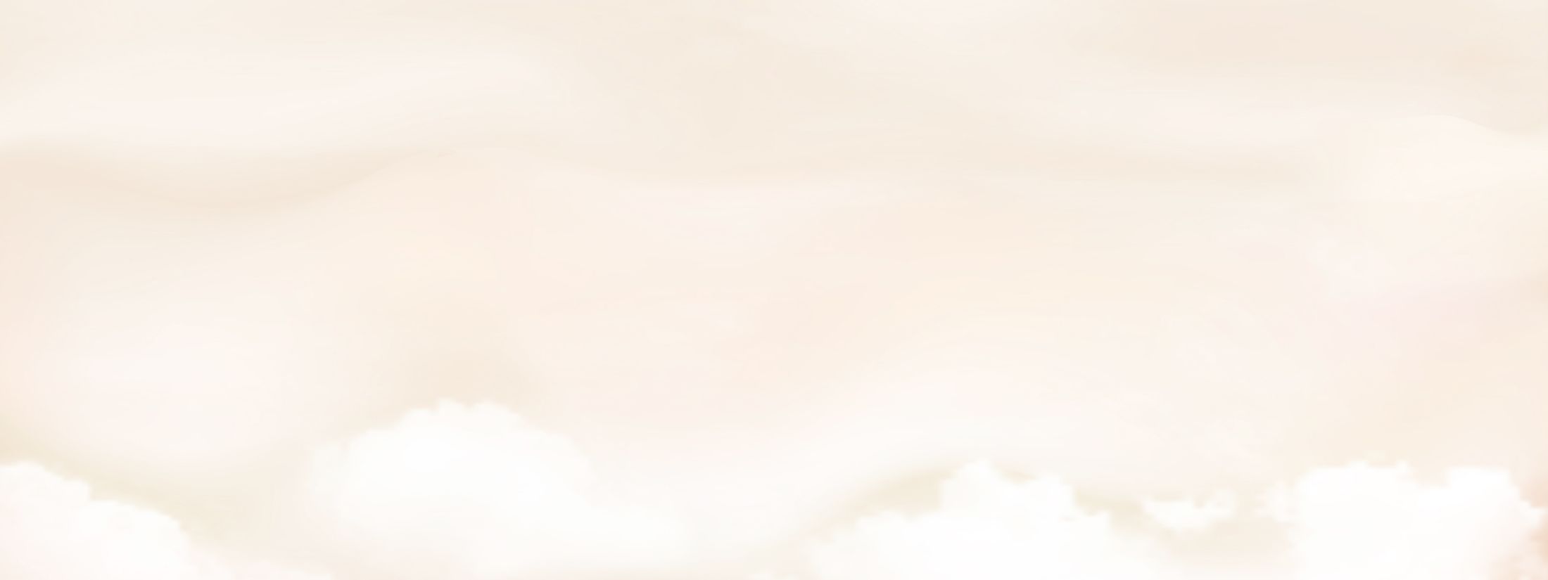 Soft pastel clouds on a light background