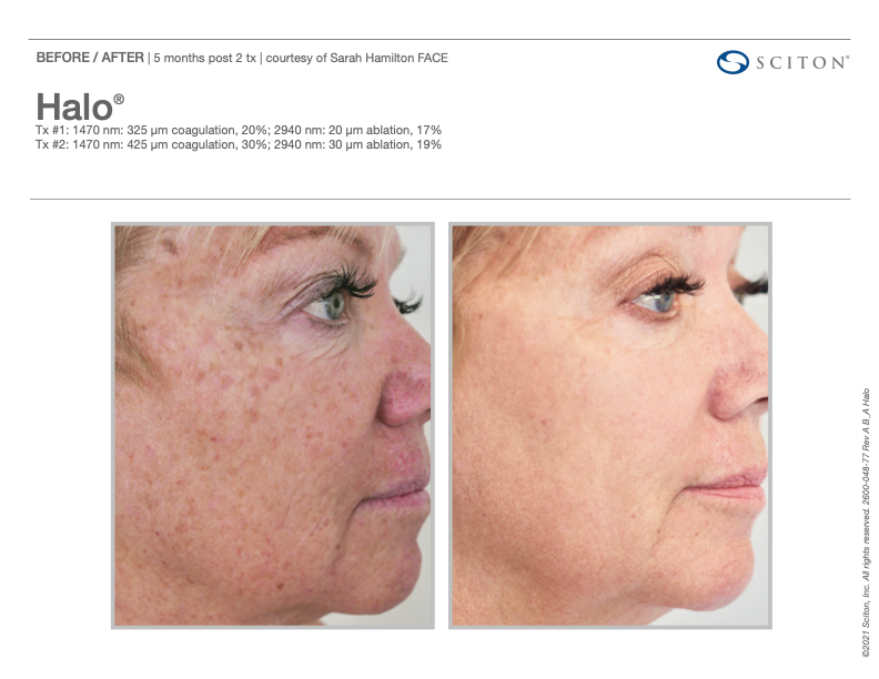 Woman in activewear with long, flowing hair.