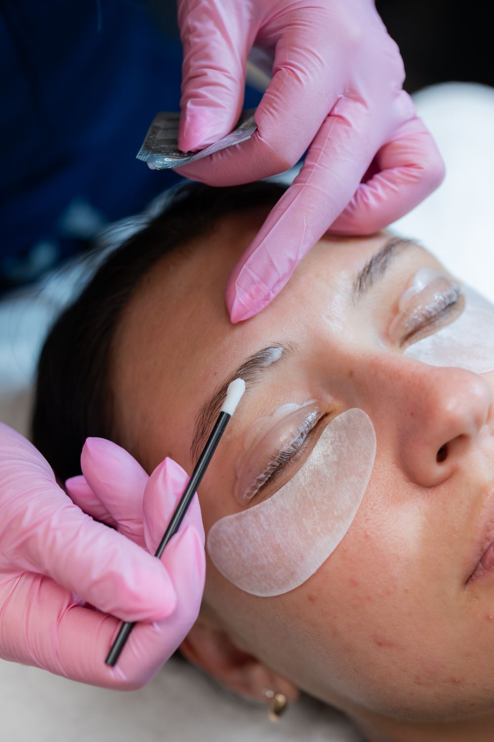 Close-up portrait of a woman with long hair.