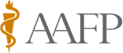 AAFP logo with medical symbol and text
